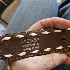 Nocona Brown Leather Belt
